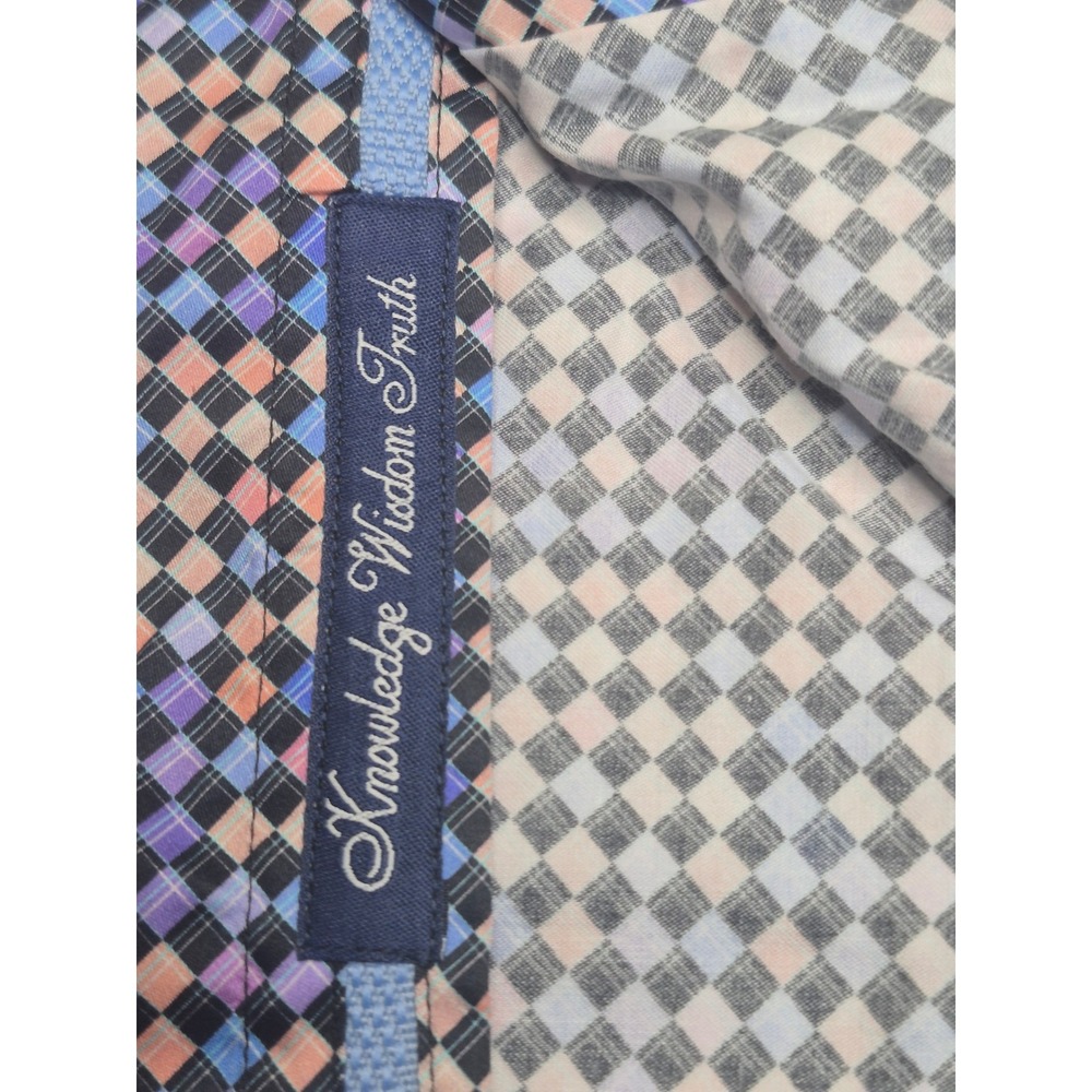 Robert Graham Finnegan Multi Color Diamond Print Shirt Tailored Fit Mens L New - Picture 4 of 10